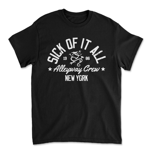 ALLEYWAY CREW BLK TEE Sick Of It All