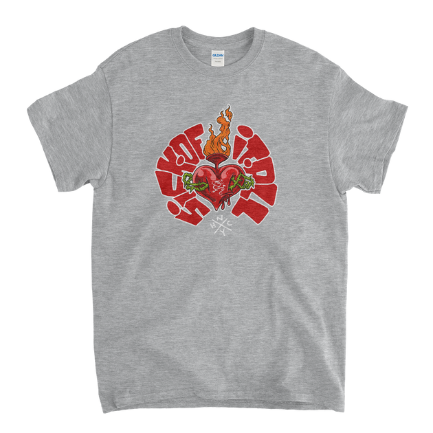 Sacred Heart T-shirt Grey – Sick Of It All