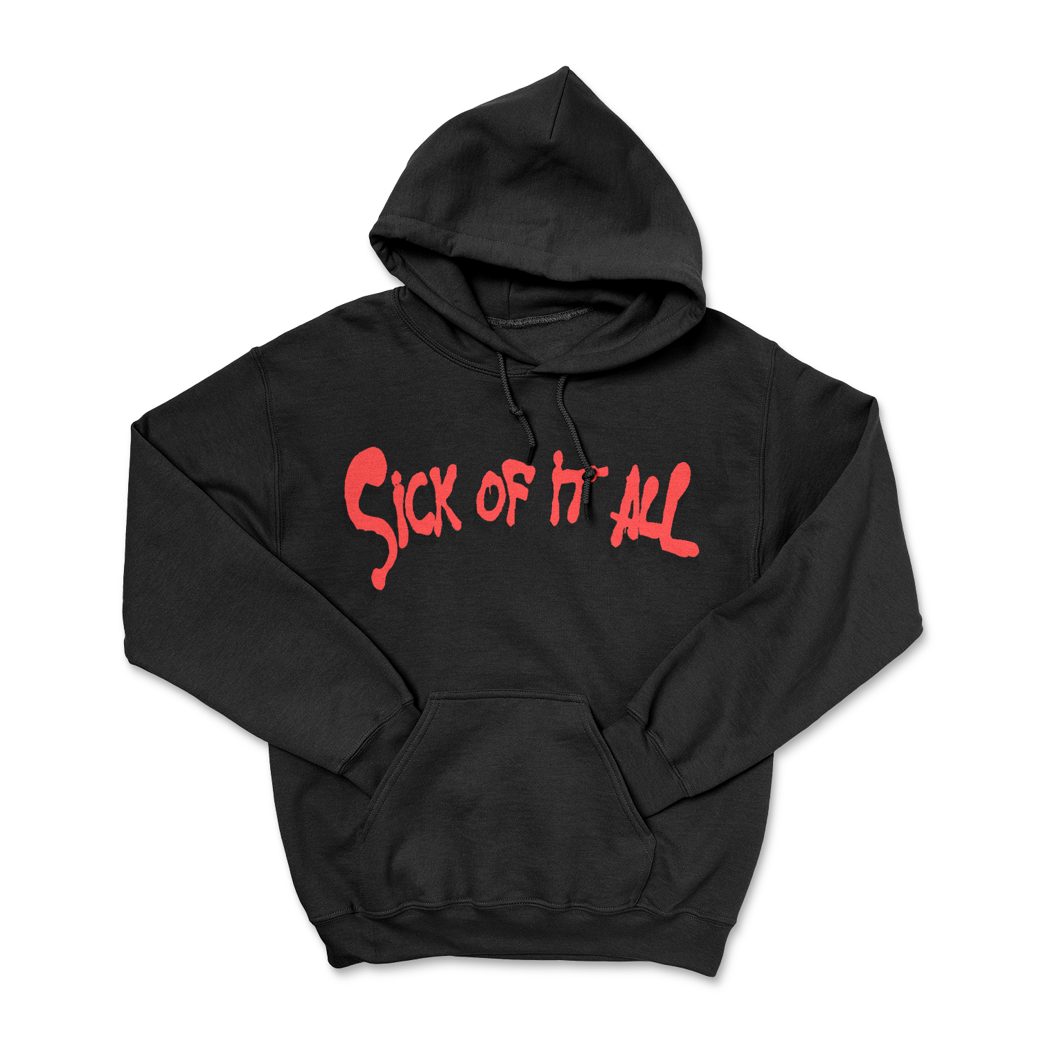 SICK OF IT ALL フード付きスウェットシャツ 紫 HoodieBlackFront.png?v=1626115210