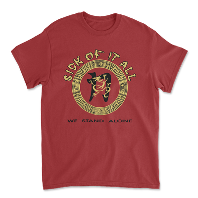 We stand alone t-shirt - Antique Cherry