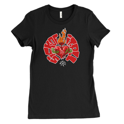 Sacred Heart Black Ladies T-shirt